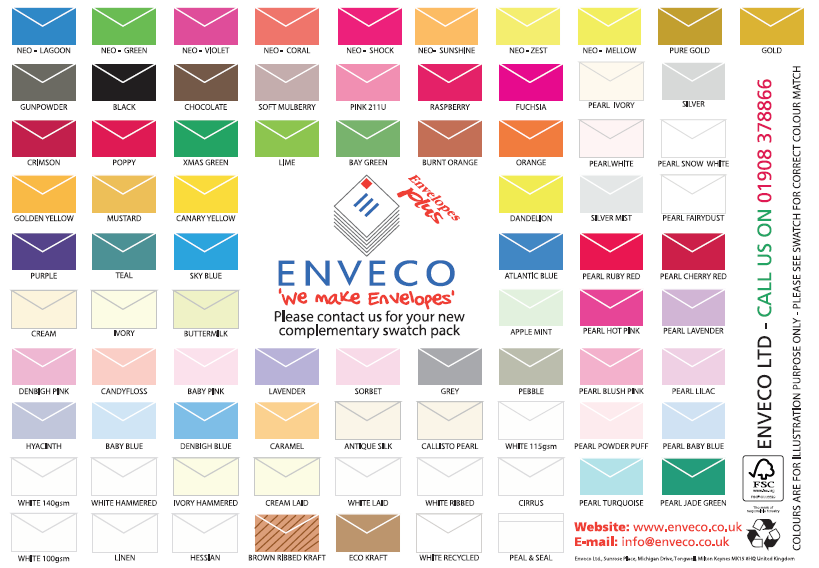 envelope colours